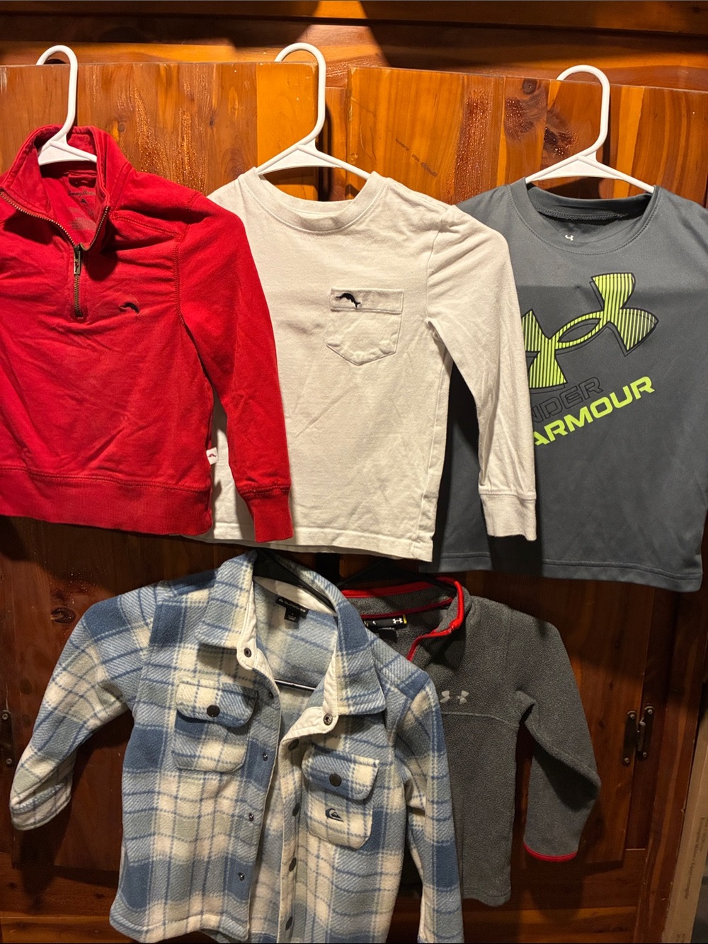 Under Armour Gray & Neon Green Logo Long Sleeve Tee - Kids